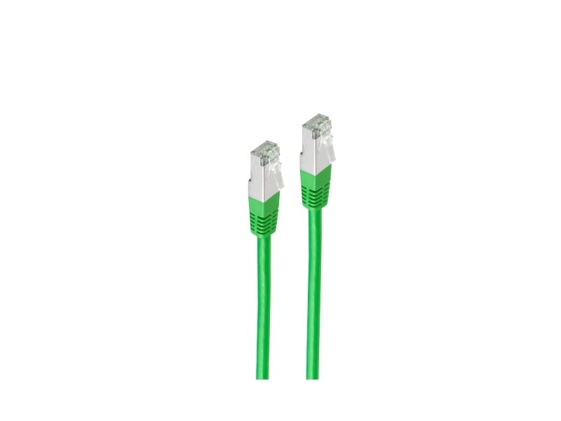 Shiverpeaks Basic-S Patchkabel, Cat. 6, S/Ftp, Grøn, 7,50 M Rj45-Stik - Rj45-Stik, Formstøbt Hætte, Halogenfri, - 1 Stk (Bs75717-Hg)