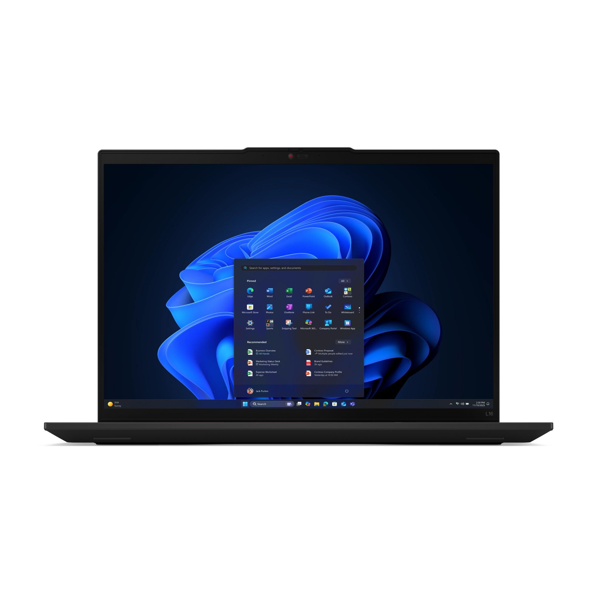 Lenovo ThinkPad L16 Gen 2 21SA - 180° hængselsdesign - Intel Core Ultra 7 - 255U / op til 5.2 GHz - Win 11 Pro - Intel Graphics - 16 GB RAM - 512 GB SSD TCG Opal Encryption 2, NVMe - 16 IPS 1920 x 1200 - Wi-Fi 6E, Bluetooth - sort - kbd: Italiensk