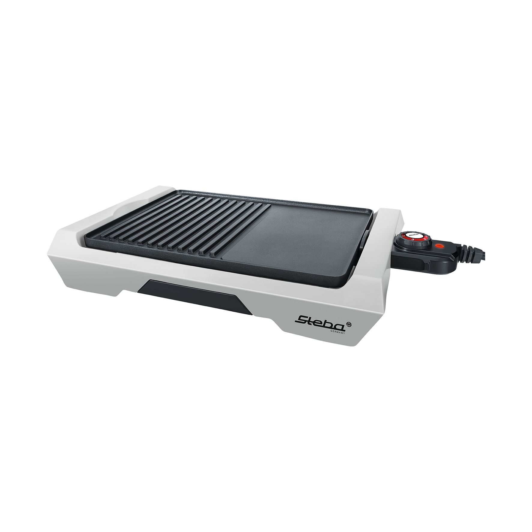 Steba VG 50, 2000 W, Grill, Elektrisk, Bordplade, Stegeplade, Sort, Grå