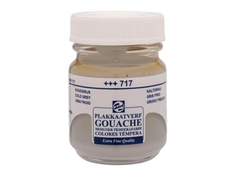 Talens Gouache Extra Fine Quality Bottle Cold Grey 717 | Skola & Hobby - Konstmaterial - Gouache | GameStuff