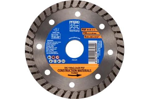 Pferd Diamond Cut-Off Wheels For The Construction Industry, Type With Continuous Rim Psf, Stahl
