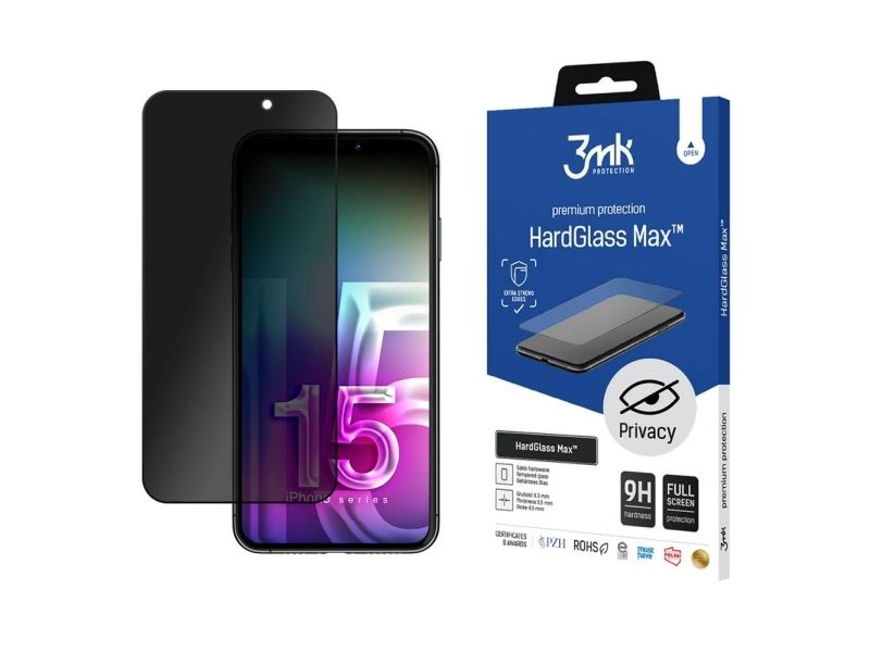 3Mk Hardglass Max Privacy, Iphone 15 Plus, 1 Stk