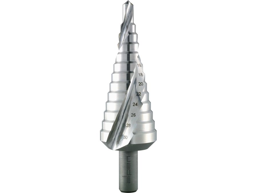 Alpen Drills 72600630100, Boremaskine, Trin Borehoved, 1 Cm, 3 Cm, Cobalt Alloy High-Speed Steel (Hss-Co), Sølv