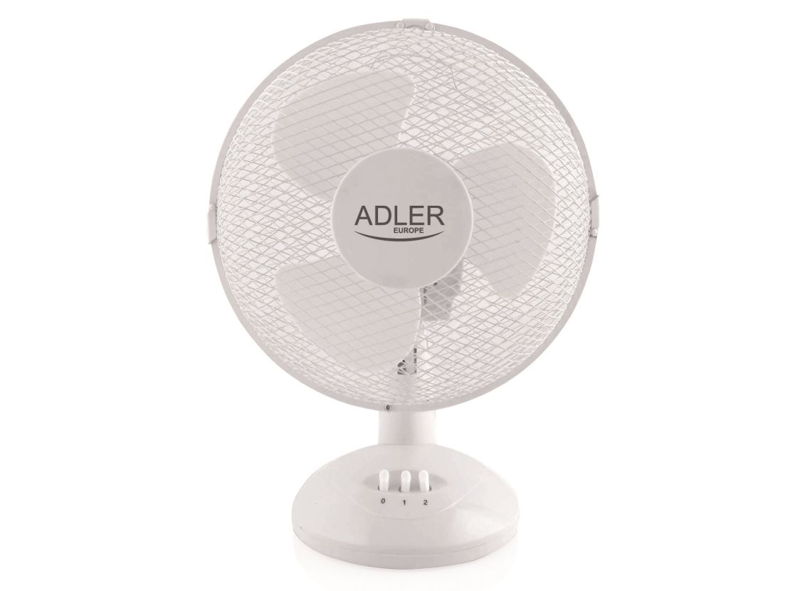 Adler Tischventilator Ad 7302 35W 23Cm 2 Geschwindigkeiten Oszillation Ultra-Leise Niedriger Verbrauch - Image 3