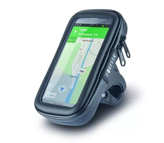 Forever BH-100XL Universal (9x16.5cm) Bike Handlebar Mount Išmanusis telefonas / GPS Holder Juodas