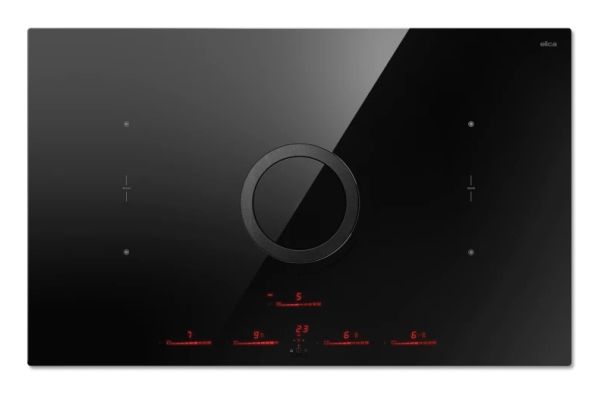 Elica NikolaTesla Switch EVO BL/A/83, Sort, Indbygget, 83 cm, Zone induktionskogeplade, Glas, 4 zone(s)