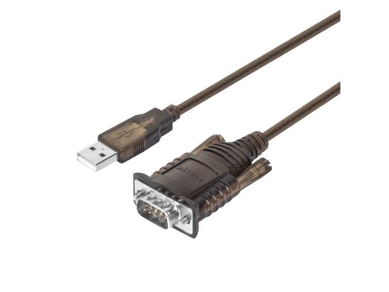 Unitek Y-108, Schwarz, Usb Typ-A, Db-9, Männlich, Männlich, 1 Stück(E)