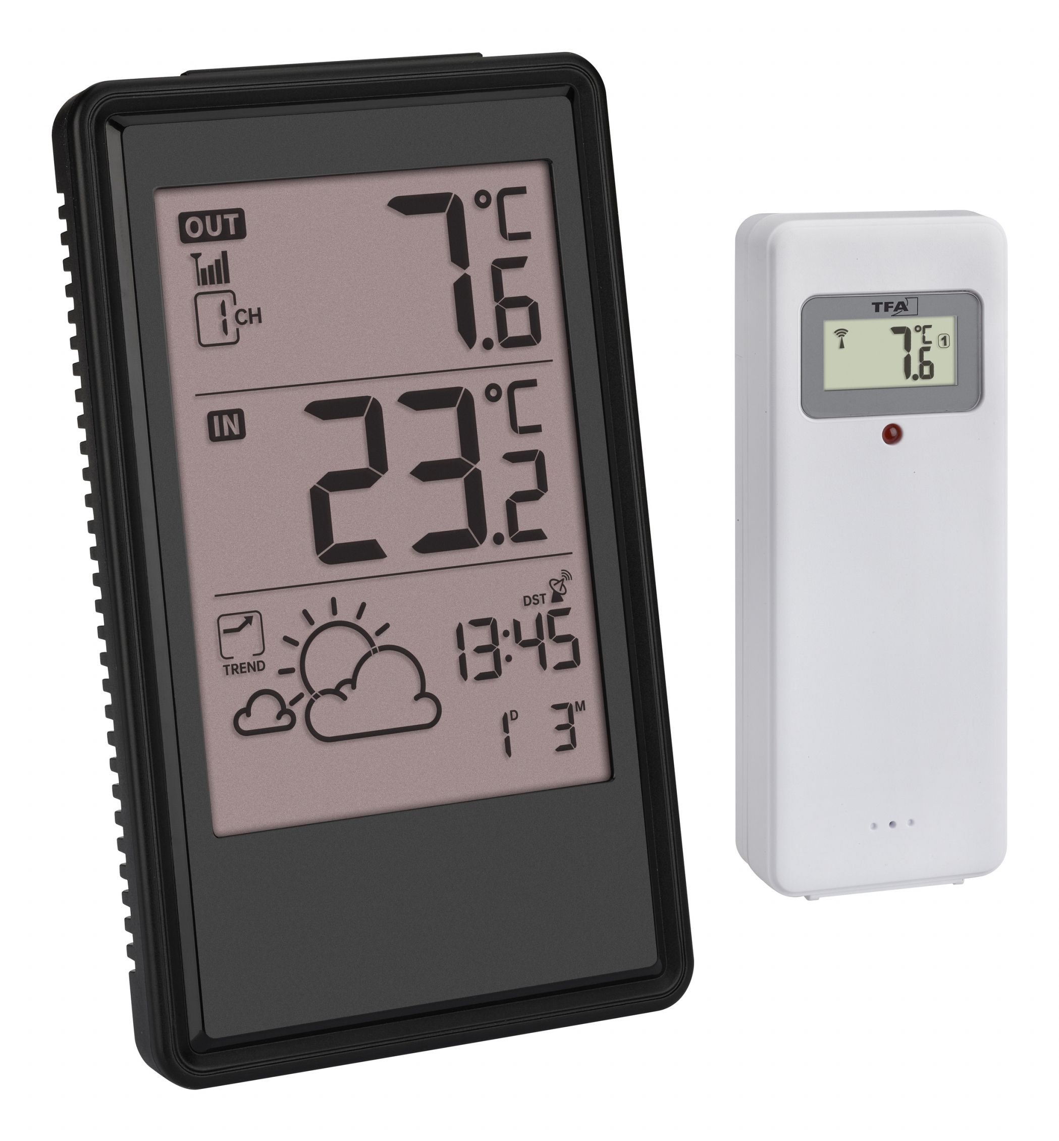 Tfa-Dostmann 35.1170.01, Hvid, Indendørs Termometer, Udendørs Termometer, Termometer, Plast, 9,9 - 50 °C, 15 - 122 °F