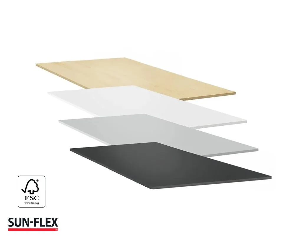 SUN-FLEX®Desktop Whitelaminate, 120*80 cm