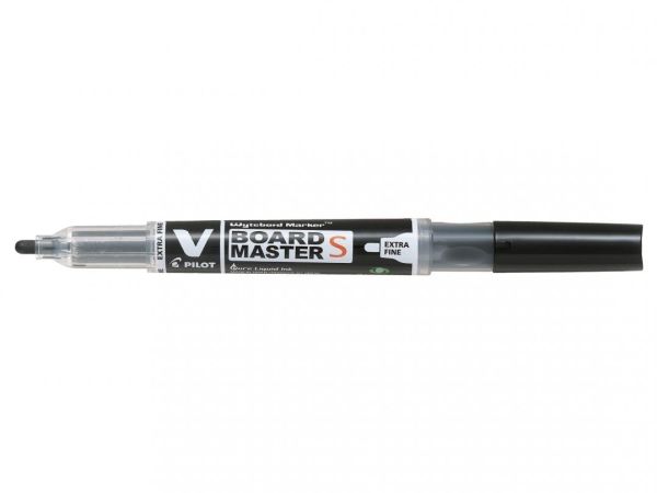 Pilot V-Board Master S, Svart, Fin spets, Svart, Transparent, Plast, Rund, 3,5 mm