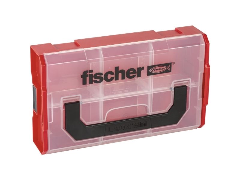 Fischer Fixtainer - Leer, Aufbewahrungsbox, Rot, Rechteckig, Kunststoff, Monochromatisch, Universal
