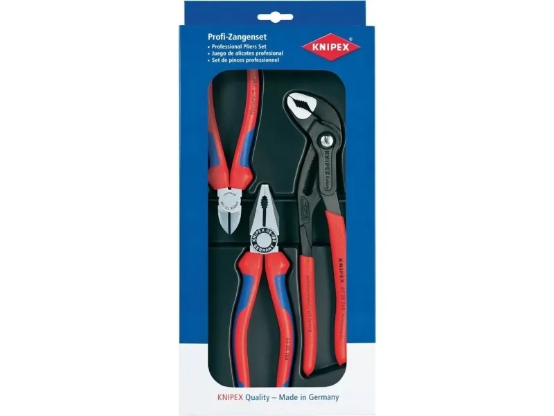 KNIPEX Bestseller - Tångsats - 3 delar - i bricka | Verktyg & Verkstad - Tänger - Tångsatser | GameStuff