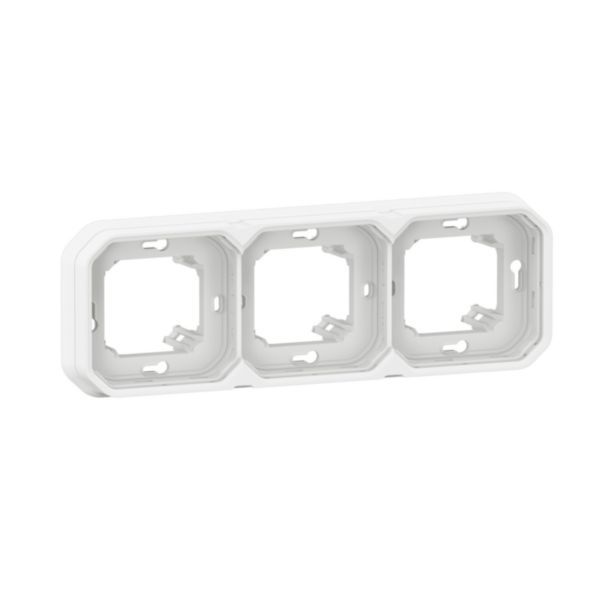 PLEXO 55 IP55 montageramme for planforsænket 6 modul hvid