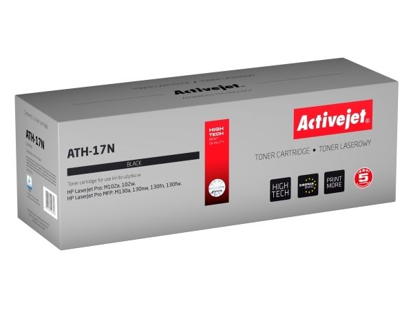 Activejet Ath-17N (Erstatning Hp 17A Cf217a Supreme 1600 Sider Sort), 1600 Sider, Sort, 1 Stk