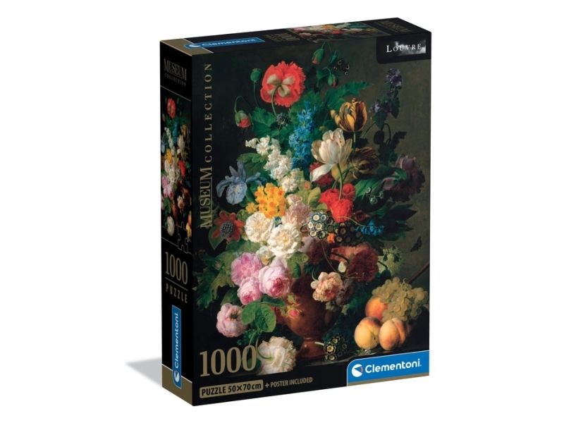 Clementoni Puslespil Museum-Louvre Bowl Of Flowers, 1000 Brikker