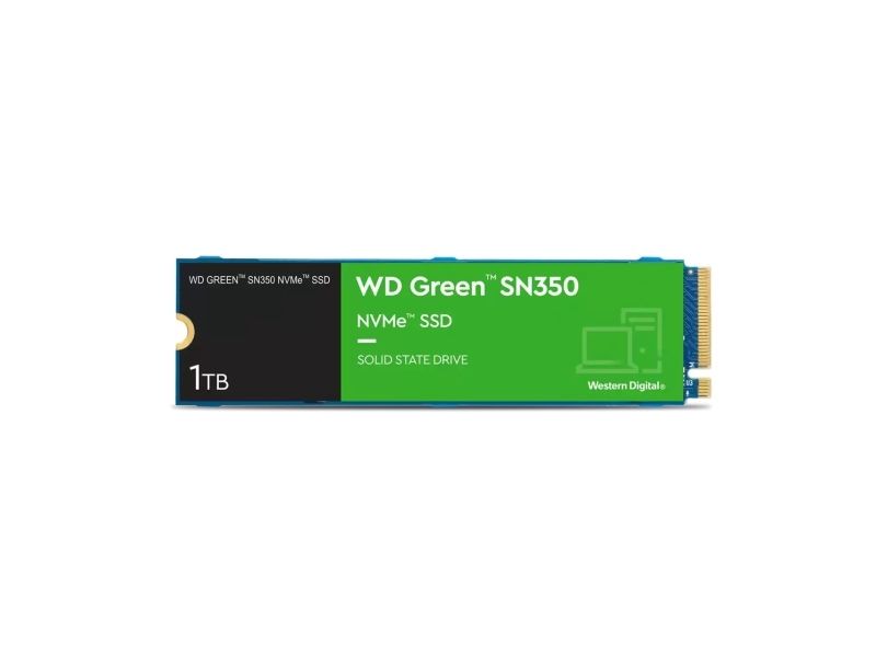 Wd Green Sn350 Nvme Ssd Wds100t3g0c - Ssd - 1 Tb - Intern - M.2 2280 - Pcie 3.0 X4 (Nvme)