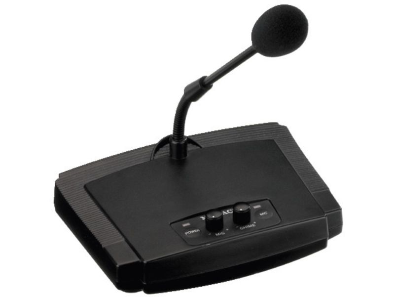 Monacor ECM-450, Mikrofon til interview, 100 - 12000 Hz, 600 ohm (O), Ledningsført, 6.35 mm (1/4), Sort