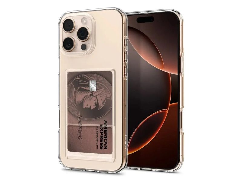 Spigen Crystal Slot, Cover, Apple, Iphone 16 Pro, 16 Cm (6.3"), Transparent