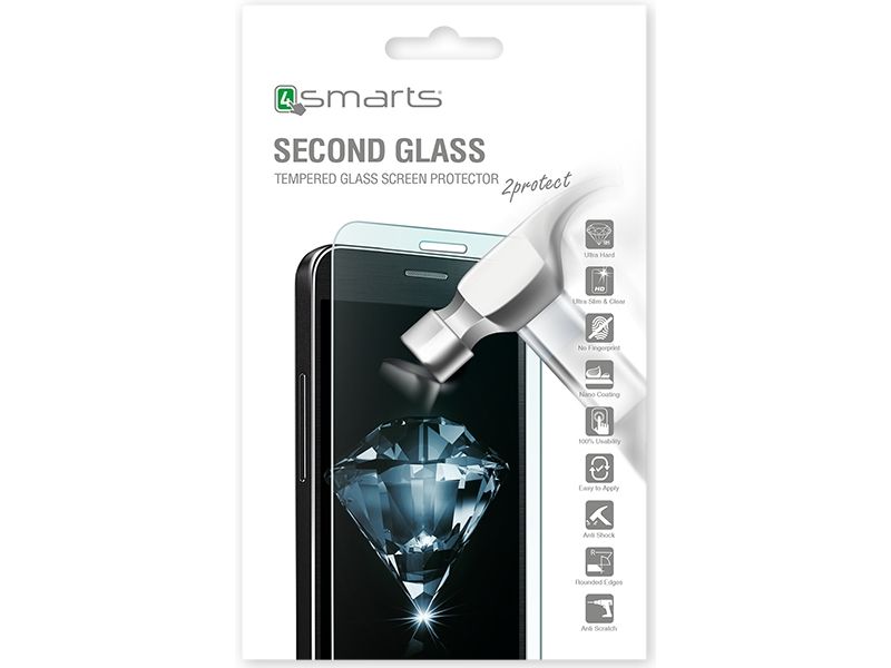 4smarts Second Glass, Samsung, Galaxy A6 2018, Ridseresistent, Transparent, 1 stk