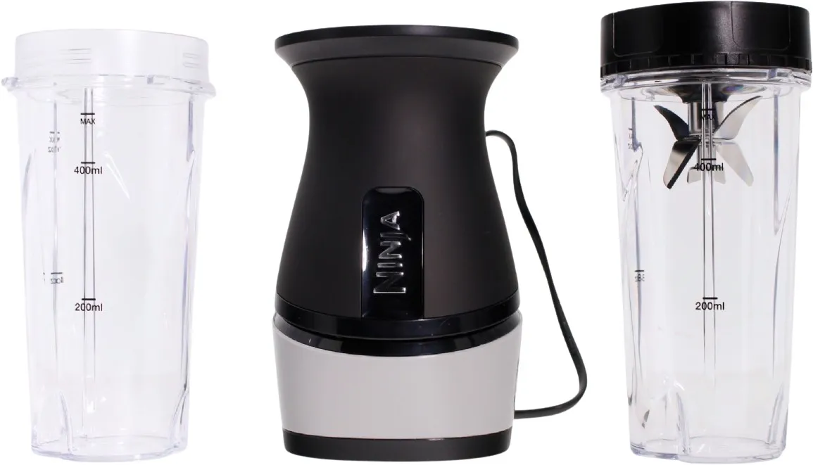 Ninja QB3001, Bord juicepresse, 0,47 l, Isknusing, 700 W, Sort, Sølv