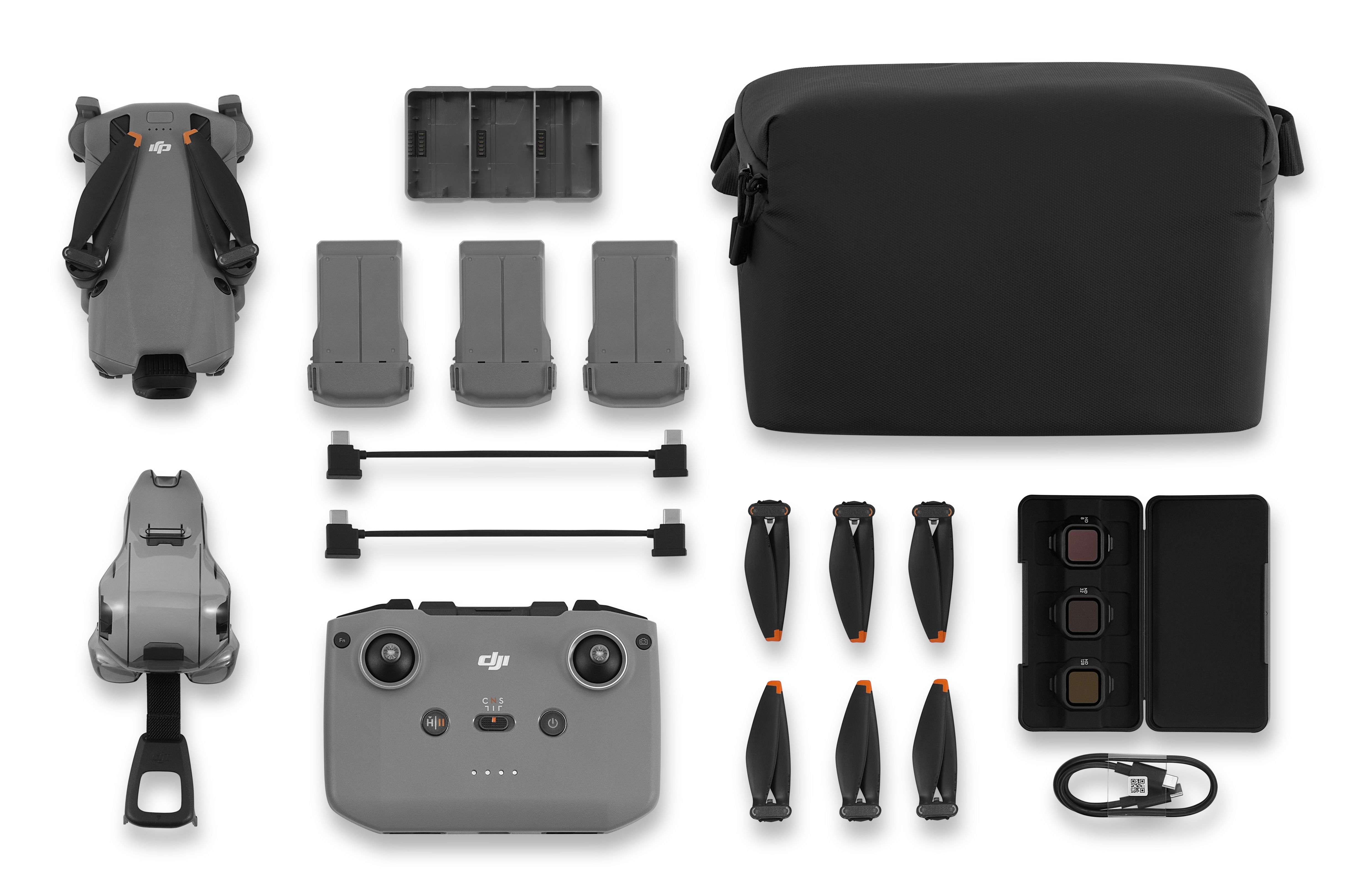 DJI MINI 5 PRO FLY MORE COMBO ( RC-N3), 4 rotorer, 50 MP, 3840 x 2160 pixlar, 18 m/s, 2788 mAh, Svart, Grå