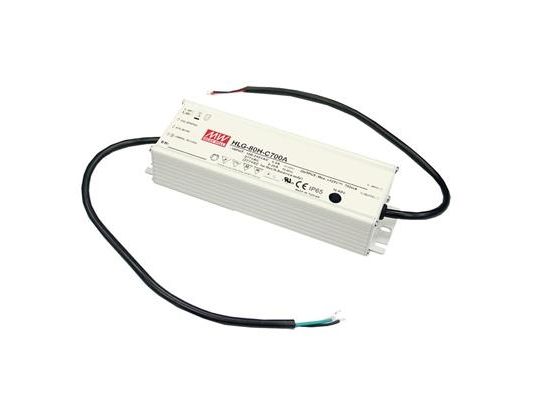 MEAN WELL HLG-80H-12, 80 W, IP20, 90 - 305 V, 5 A, 12 V, 61,5 mm