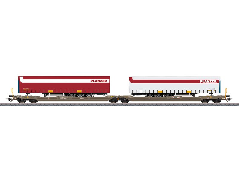 Marklin Märklin 47475 H0 Doppel-Taschenwagen Sdggmrss, Hupac Ag, Ep. Vi - Image 8