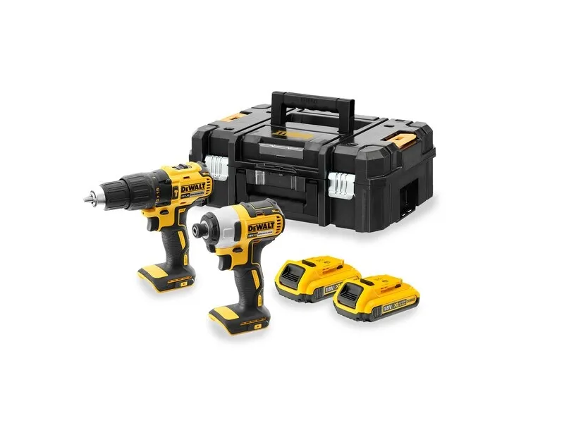 DeWALT DCK2060D2T-QW, Mutterdragare, Pistolhandtag, Gul, Batteri, Litium-Ion (Li-Ion), 2 Ah