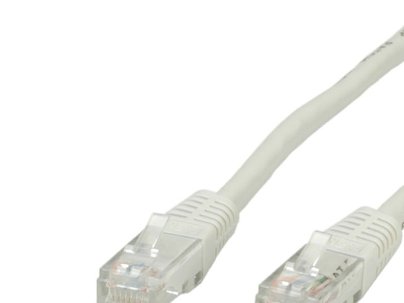 Value Utp-Patchkabel Konf. Kat. 5E, Grau 5,0M, 5 M, Cat5e, U/Utp (Utp), Rj-45, Rj-45