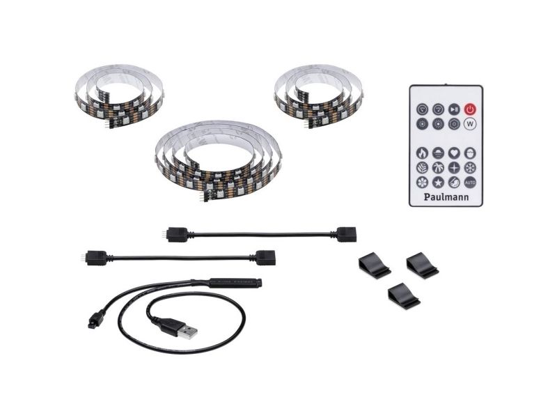 Paulmann 78880, TV-lampestrip, Atmosfære, Indendørs, Sort, Plast, IP20