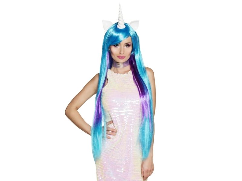 Einhorn Stardust Perücke