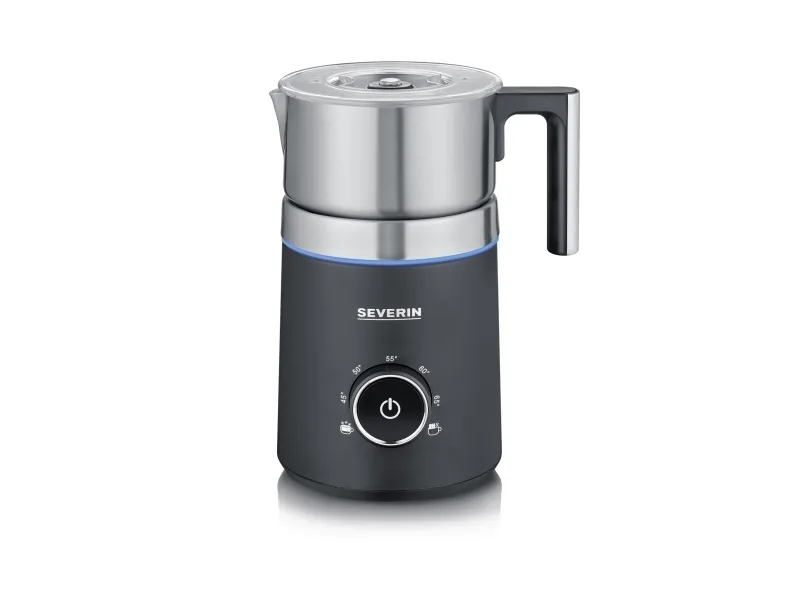 Severin SM 3586 mj&ouml;lkskummare 500 W Spuma 700 0,7 L, rostfritt st&aring;l/svart