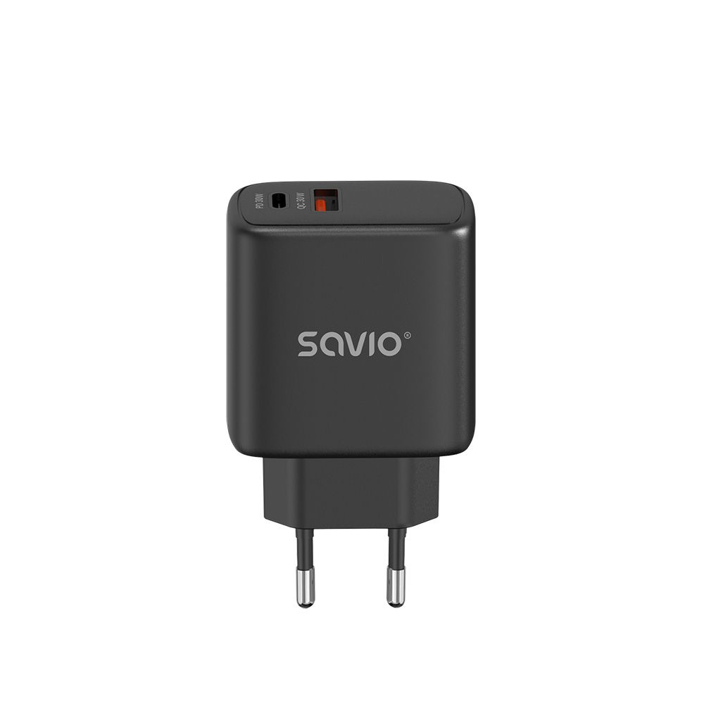 Savio La-06/B Usb Quick Charge Power Delivery 3.0 30W Internal Charger, Draußen, Usb, Schwarz