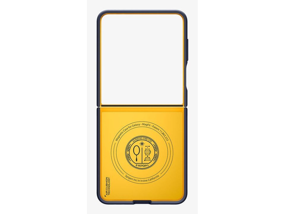 Spigen Nano Pop (Mag Fit), Cover, Samsung, Galaxy Z Flip 7, 17,3 Cm (6.8"), Heidelbeere, Navy, Gelb