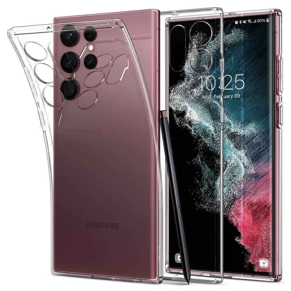 Spigen Liquid Crystal, Cover, Samsung, Galaxy S22 Ultra 5G, 17,3 Cm (6.8"), Transparent