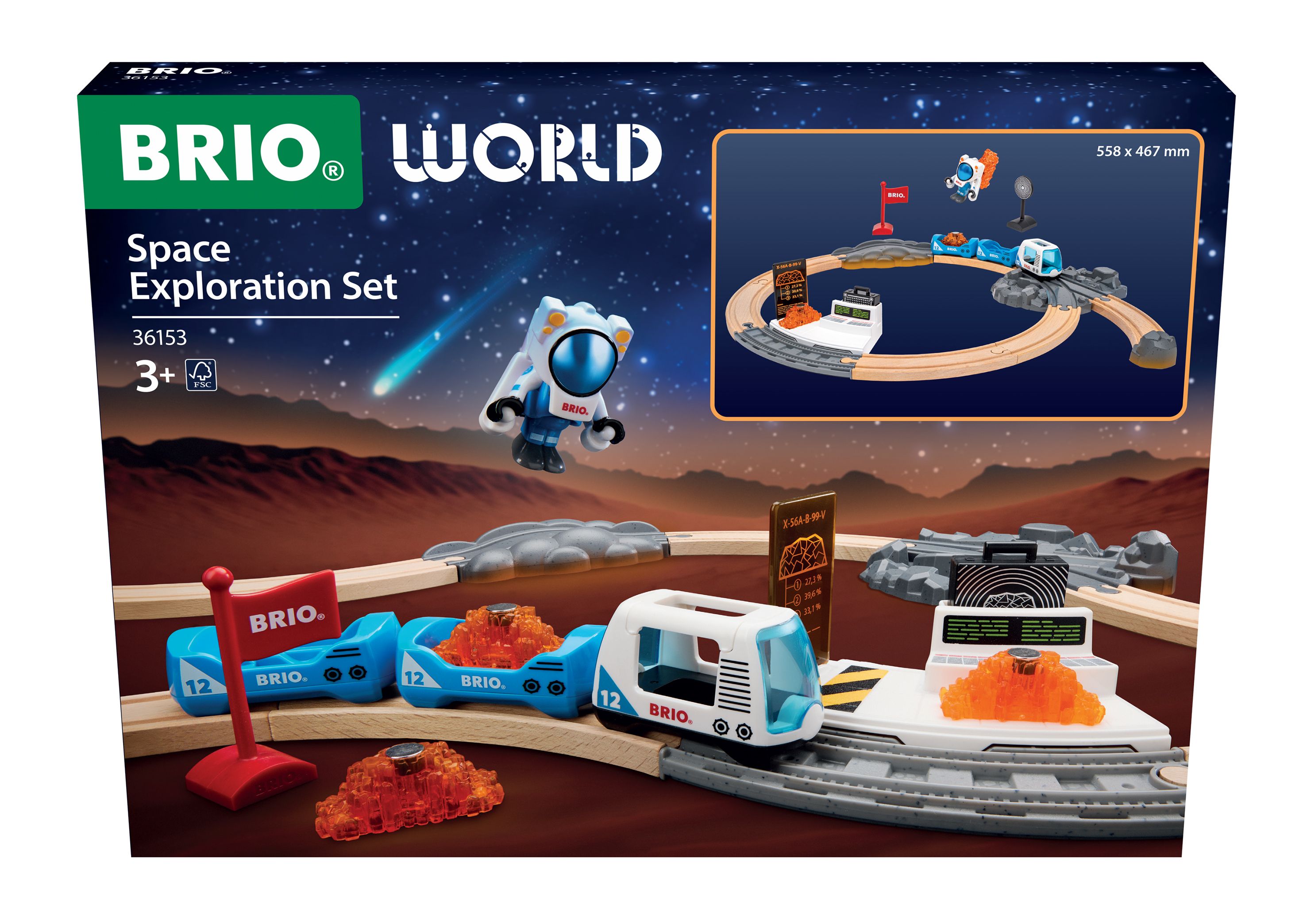BRIO 36153 Holzeisenbahn - Weltraumforschungs-Set - Image 8