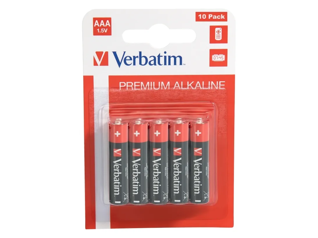Verbatim - Batteri 10 x AAA / LR03 - Alkalisk