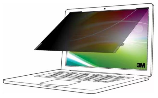 3M Bp145w1b, 36,8 Cm (14.5"), 16:10, Laptop, Rammeløst Display Privatlivsfilter, Anti-Blue, Privatliv