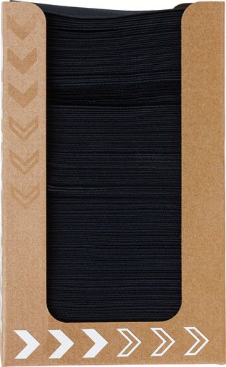 Servietter, Bio Dunisoft, 20 x 20 cm, med dispenser, sort, pakke a 100 stk