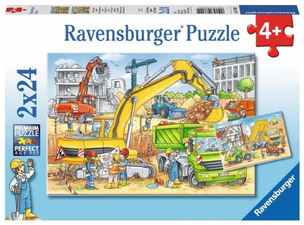 Ravensburger Jigsaw Puzzle 2X24 Teile - Bauarbeiten