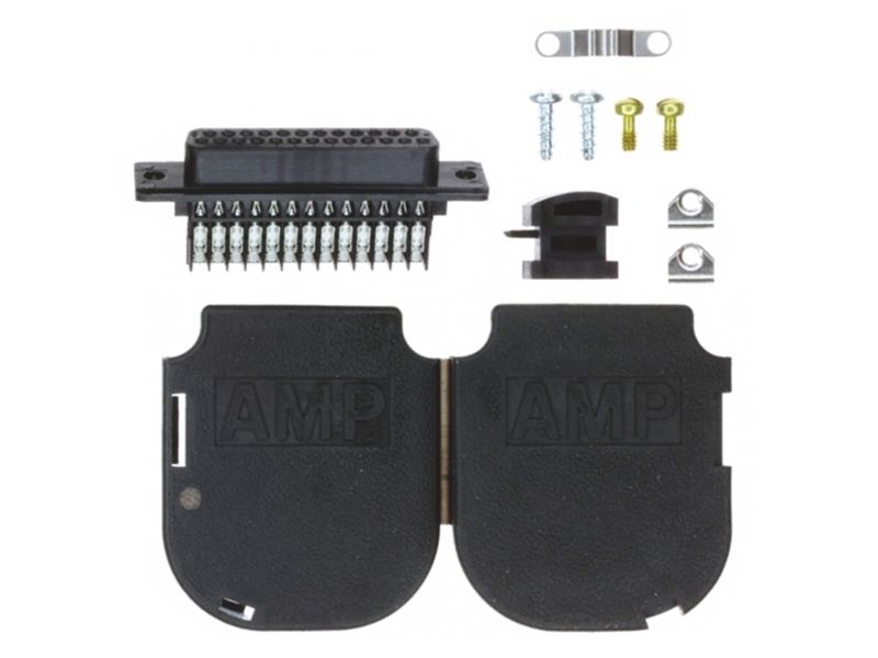 Te Connectivity Amplimite Hdp-20 25 Way Through Hole D-Sub Connector Plug, With Mounting Screw, Retainer Clip