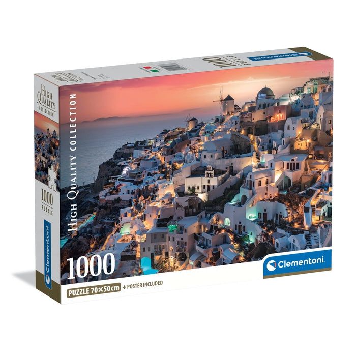 Clementoni Puslespil Hqc Shades Of Santorini, 1000 Brikker