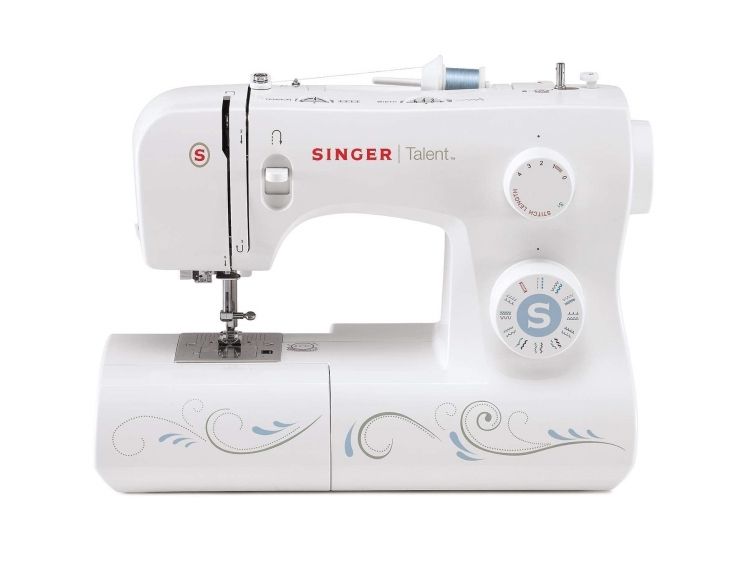 Singer 3323D, Weiß, Nähen, 4 Step, Drehregler, 220 - 240 V, 190 Mm