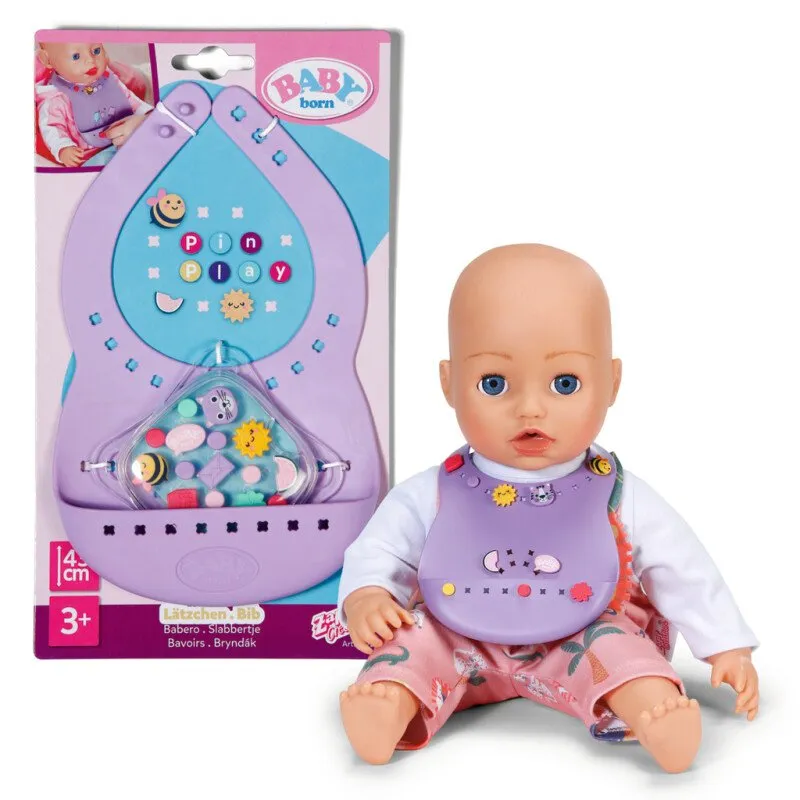 BABY born Bib Pinplay, Haklapp för dockor, 3 År | N - A | GameStuff