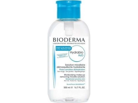 Bioderma Hydrabio H2O, Kvinna, 500 ml, Krävande hud, Lugnande, Rengöring, Uppfriskande, Regenererande, Flaska, 1 styck | Hudvård - Ansiktsvård | GameStuff