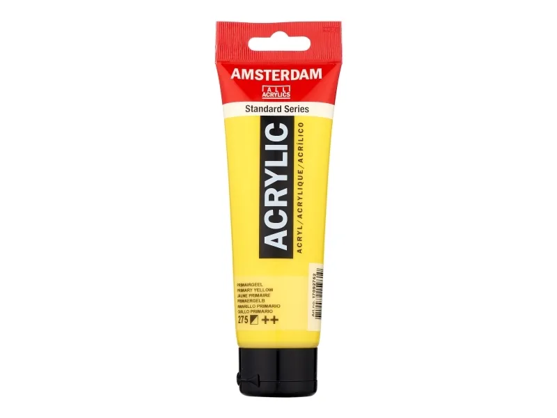 Amsterdam Standard Series Acrylic Tube Primary Yellow 275 | Skola & Hobby - Konstmaterial - Akryl & Akvareller | GameStuff