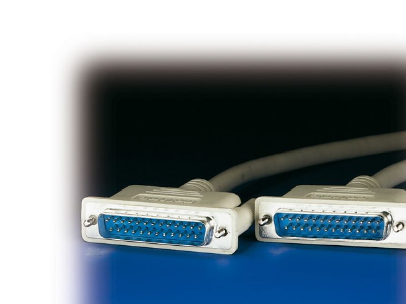 Roline 6M Rs232, Grå, 6 M, 25-Pin D-Sub Rs232, 25-Pin D-Sub Rs232, Hanstik, Hanstik