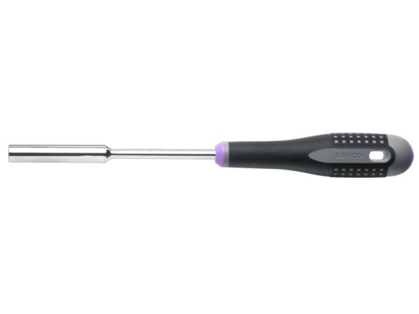 Bahco Violett Schraubenzieher, Ergo Steckschlüssel Für Sechskantschrauben Mit Langer Aufnahme Und Gummigriff, 10 Mm X 125 Mm (6-Kant) - Bild 4