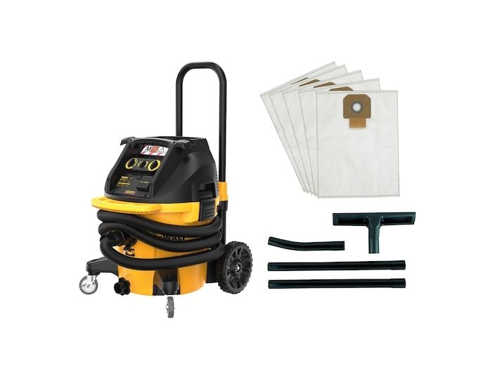 DeWALT DWV905MKIT-QS, 1400 W, Beholder vakuum, Tør&våd, Støvpose, 38 L, Sort, Orange