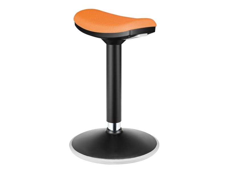 LogiLink EO0071, Enkelt, Flat sæde, Orange, Sort, Polyester, 136 kg
